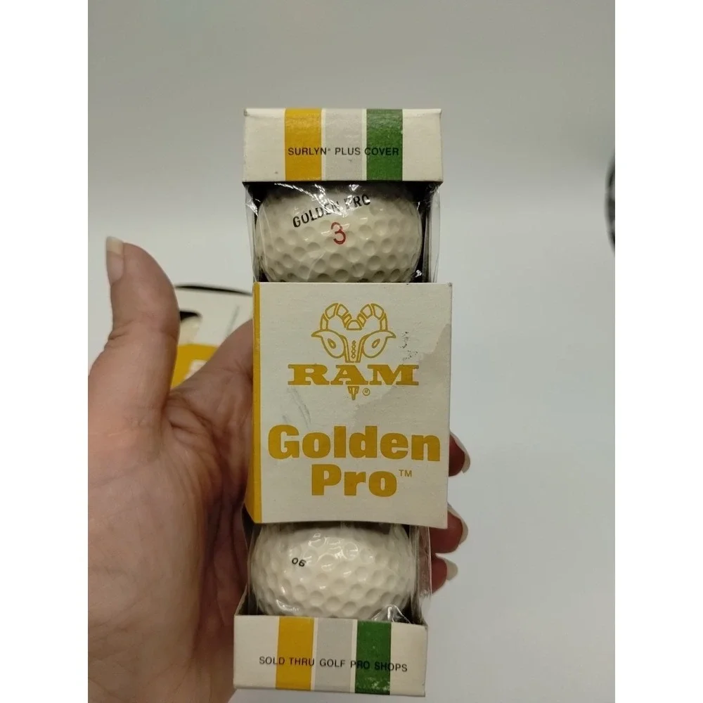 New Never Used Vintage Ram Golden Pro 3 Sleeves 3 Golf Balls Each